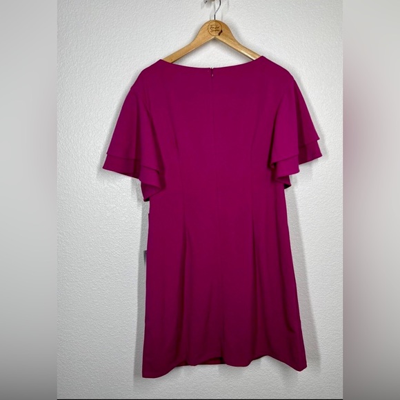 Vince Camuto Shift Dress with Ruffled Sleeves Size 14 - Picture 2 of 8